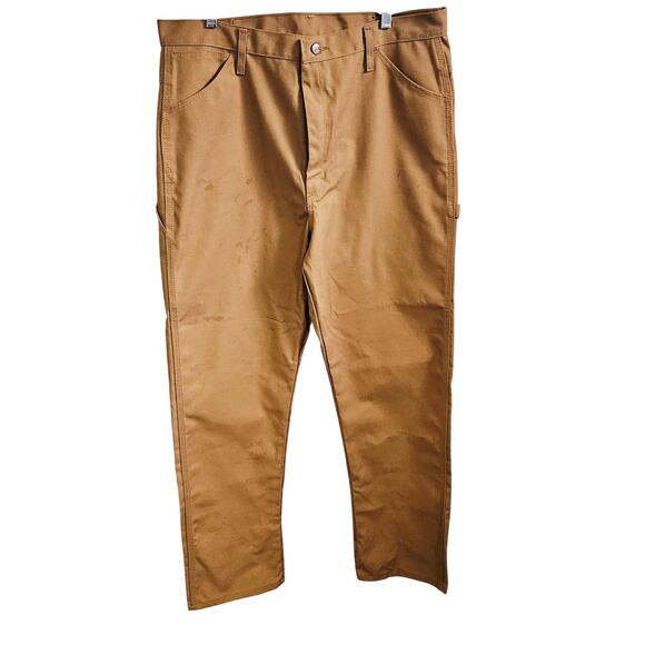 Red Kap Men's Size 38-34 Carpenter Cargo Pants Camel Tan Brown Work Utility - Picture 1 of 5
